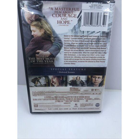 The Book Thief Sophie Nélisse, Emily Watson, Geoffrey Rush dvd -  New - Picture 5 of 10